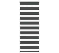 vidaXL Estor Cebra Negro 60x150 cm Tejido Ancho 55,9 cm poliéster