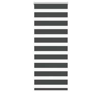 vidaXL Estor Cebra Negro 65x150 cm Tejido Ancho 60,9 cm poliéster