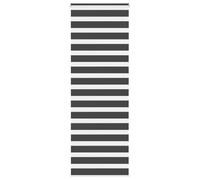 vidaXL Estor Cebra Negro 85x200 cm Tejido Ancho 80,9 cm poliéster