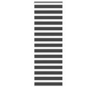 vidaXL Estor Cebra Negro 90x230 cm Tejido Ancho 85,9 cm poliéster