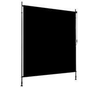 vidaXL - Estor Enrollable para Exteriores (200 x 270 cm), Color Gris
