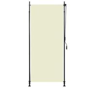 vidaXL Estor Enrollable de Exterior Persiana Toldo Vertical de Jardín Balcón Porche Pantallas de Privacidad Sombra Balcón Crema 100x270cm