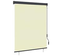 vidaXL Estor Enrollable de Exterior Persiana Toldo Vertical de Jardín Balcón Porche Pantallas de Privacidad Sombra 140x250cm Crema
