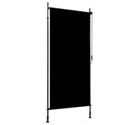 vidaXL Estor Enrollable de Exterior Persiana Toldo Vertical de Jardín Balcón Porche Pantallas de Privacidad Sombra Balcón Gris Antracita 100x270cm