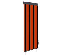 vidaXL Estor Enrollable de Exterior Persiana Toldo Vertical de Jardín Balcón Porche Pantallas de Privacidad Sombra 60x250cm Naranja y Marrón