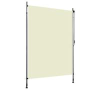 vidaXL Estor Enrollable de Exterior Persiana Toldo Vertical de Jardín Balcón Porche Pantallas de Privacidad Sombra Balcón Crema 150x270cm
