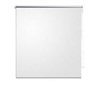 vidaXL Estor Enrollable Opaco 164,4x230 cm, Tela, Ancho 160 cm, Blanco