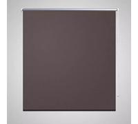 vidaXL Estor Enrollable Opaco 84,4x230 cm Tejido Ancho 80 cm Café