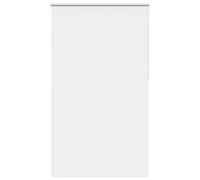 vidaXL Estor Enrollable Opaco Blanco 125x210 cm Tela Ancho 121,6 cm, Estor día y Noche, Estor de Cocina, Estor Opaco Enrollable, Estor Opaco