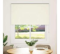vidaXL Estor enrollable opaco blanco roto 120x130 cm ancho tela 116,6 cm día y noche