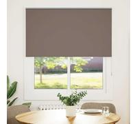 vidaXL Estor Enrollable Opaco Color Café 125x130 cm Tela Ancho 121,6cm