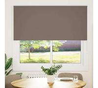vidaXL Estor Enrollable Opaco Color Café 145x130 cm Tela Ancho 141,6cm, Estor día y Noche, Estor de Cocina, Estor Opaco Enrollable, Estor Opaco
