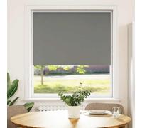 vidaXL Estor Enrollable Opaco Gris 100x130 cm Tela Ancho 95,7 cm