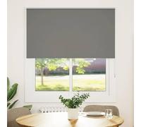 vidaXL Estor Enrollable Opaco Gris 135x150 cm Tela Ancho 131,6 cm