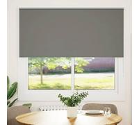 vidaXL Estor Enrollable Opaco Gris 145x130 cm Tela Ancho 141,6 cm
