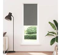 vidaXL Estor Enrollable Opaco Gris 85x230 cm Tela Ancho 80,7 cm
