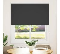 vidaXL Estor Enrollable Opaco Negro 135x130 cm Tela Ancho 131,6 cm