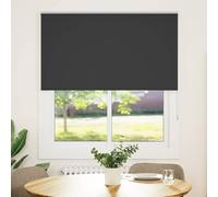 vidaXL Estor Enrollable Opaco Negro 140x175 cm Tela Ancho 136,6 cm