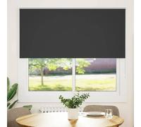 vidaXL Estor Enrollable Opaco Negro 160x130 cm Tela Ancho 156,6 cm