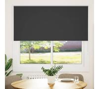 vidaXL Estor Enrollable Opaco Negro 160x150 cm Tela Ancho 156,6 cm