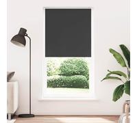 vidaXL Estor Enrollable Opaco Negro 95x210 cm Tela Ancho 95x130 cm
