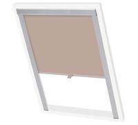 vidaXL Persiana Opaca Enrollable Beige SK08 Cortinas Estores Ventanas Hogar