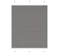 vidaXL Estor Plisado Antracita 105x100 cm Tela Ancho 104,4cm Poliéster