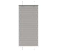 vidaXL Estor Plisado Antracita 60x100 cm Tela Ancho 59,4 cm Poliéster