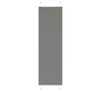 vidaXL Estor Plisado Antracita 60x200 cm Tela Ancho 59,4 cm Poliéster