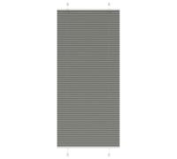 vidaXL Estor Plisado Antracita 95x200 cm Tela Ancho 94,4 cm Poliéster