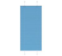 vidaXL Estor Plisado Azul 55x150 cm Tela Ancho 54,4 cm Poliéster