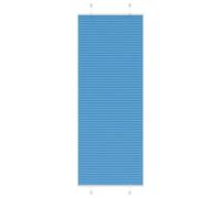 vidaXL Estor Plisado Azul 70x200 cm Tela Ancho 69,4 cm Poliéster