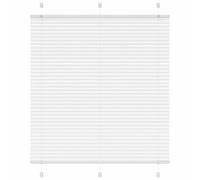 vidaXL Estor Plisado Blanco 120x150 cm Tela Ancho 119,4 cm Poliéster, Estor Plisado para Ventana, Estor Plisado para Ventana, Estor Tipo acordeón para Ventana