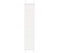 vidaXL Estor Plisado Blanco 40x200 cm Tela Ancho 39,4 cm Poliéster, Estor Plisado para Ventana, Estor Plisado para Ventana, Estor Tipo acordeón para Ventana