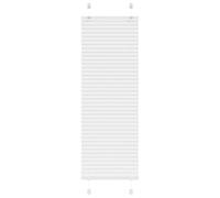 vidaXL Estor Plisado Blanco 45x100 cm Tela Ancho 44,4 cm Poliéster, Estor Plisado para Ventana, Estor Plisado para Ventana, Estor Tipo acordeón para Ventana