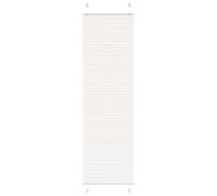 vidaXL Estor Plisado Blanco 55x200 cm Tela Ancho 54,4 cm Poliéster, Estor Plisado para Ventana, Estor Plisado para Ventana, Estor Tipo acordeón para Ventana