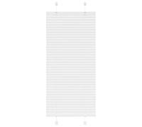 vidaXL Estor Plisado Blanco 65x100 cm Tela Ancho 64,4 cm Poliéster, Estor Plisado para Ventana, Estor Plisado para Ventana, Estor Tipo acordeón para Ventana