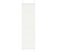 vidaXL Estor Plisado Blanco 65x200 cm Tela Ancho 64,4 cm Poliéster, Estor Plisado para Ventana, Estor Plisado para Ventana, Estor Tipo acordeón para Ventana