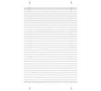 vidaXL Estor Plisado Blanco 90x150 cm Tela Ancho 89,4 cm Poliéster, Estor Plisado para Ventana, Estor Plisado para Ventana, Estor Tipo acordeón para Ventana