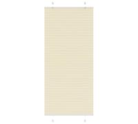 vidaXL Estor Plisado Crema 100x200 cm Tela Ancho 99,4 cm Poliéster, Estor Plisado para Ventana, Estor Plisado para Ventana, Estor Tipo acordeón para Ventana