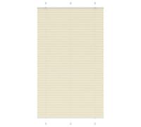 vidaXL Estor Plisado Crema 120x200 cm Tela Ancho 119,4 cm Poliéster, Estor Plisado para Ventana, Estor Plisado para Ventana, Estor Tipo acordeón para Ventana