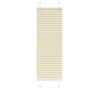 vidaXL Estor Plisado Crema 45x150 cm Tela Ancho 44,4 cm Poliéster, Estor Plisado para Ventana, Estor Plisado para Ventana, Estor Tipo acordeón para Ventana