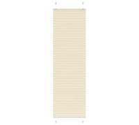 vidaXL Estor Plisado Crema 60x200 cm Tela Ancho 59,4 cm Poliéster, Estor Plisado para Ventana, Estor Plisado para Ventana, Estor Tipo acordeón para Ventana