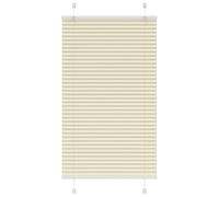 vidaXL Estor Plisado Crema 75x100 cm Tela Ancho 74,4 cm Poliéster