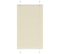 vidaXL Estor Plisado Crema 80x100 cm Tela Ancho 79,4 cm Poliéster, Estor Plisado para Ventana, Estor Plisado para Ventana, Estor Tipo acordeón para Ventana