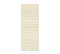 vidaXL Estor Plisado Crema 80x200 cm Tela Ancho 79,4 cm Poliéster, Estor Plisado para Ventana, Estor Plisado para Ventana, Estor Tipo acordeón para Ventana