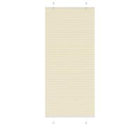 vidaXL Estor Plisado Crema 90x200 cm Tela Ancho 89,4 cm Poliéster, Estor Plisado para Ventana, Estor Plisado para Ventana, Estor Tipo acordeón para Ventana