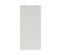 vidaXL Estor Plisado Gris Claro 60x100 cm Tela Ancho 59,4 cm Poliéster, Estor Plisado para Ventana, Estor Plisado para Ventana, Estor Tipo acordeón para Ventana
