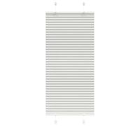 vidaXL Estor Plisado Gris Claro 65x100 cm Tela Ancho 64,4 cm Poliéster, Estor Plisado para Ventana, Estor Plisado para Ventana, Estor Tipo acordeón para Ventana