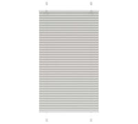 vidaXL Estor Plisado Gris Claro 80x150 cm Tela Ancho 79,4 cm Poliéster, Estor Plisado para Ventana, Estor Tipo Acordeón para Ventana